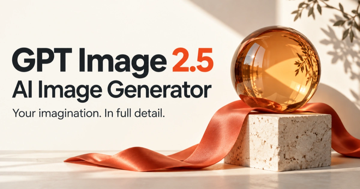 GPT Image 2.5 official product preview showing the interface and core visual identity